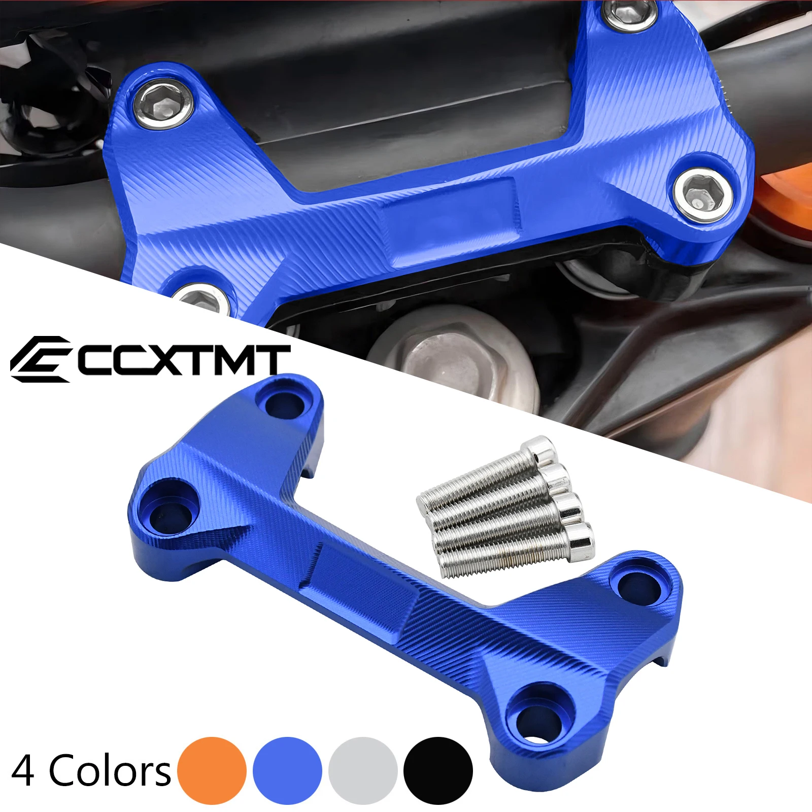 For KTM DUKE 125 200 250 390 2006-2024 125-390 General Motorcycle CNC Aluminum Accessories Handlebar Risers Top Cover Clamp