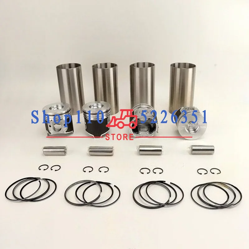 

For 4TNV94 Engine Overhaul Rebuild Kit Piston Rings Cylinder Liner Full Gasket Set YM129906-20080 94*2HK+2+3