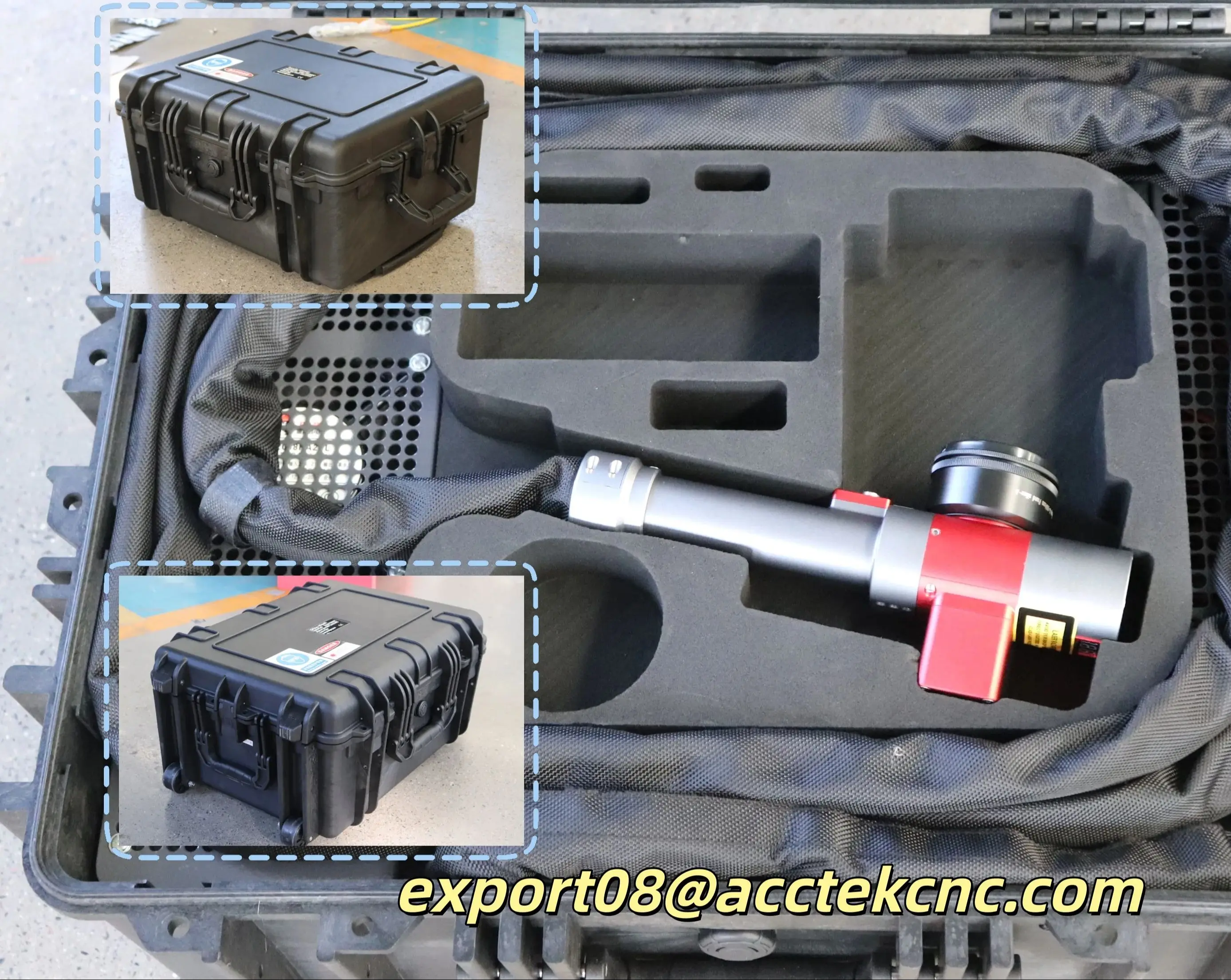 

Мини-лазерная чистящая машина Импульсный лазер для чемодана и багажа Многомощный чемодан Импульсная лазерная чистящая машина для металла и дерева