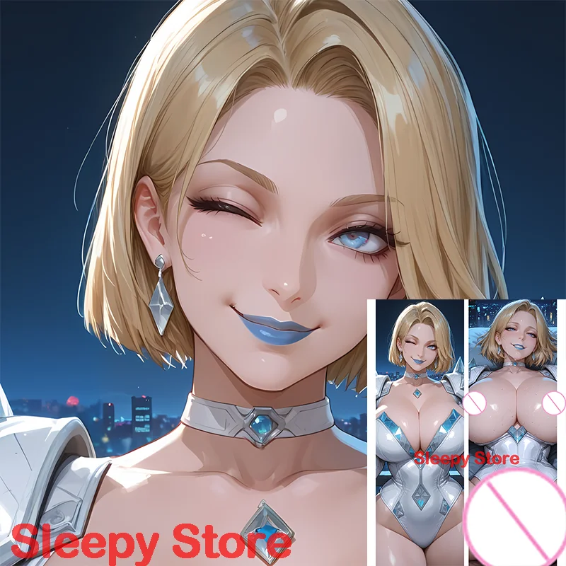 Dakimakura أنيمي إيما فروست على الوجهين طباعة وسائد الجسم بالحجم الطبيعي غطاء التخصيص لتقوم بها بنفسك الكبار المخدة ai فتاة