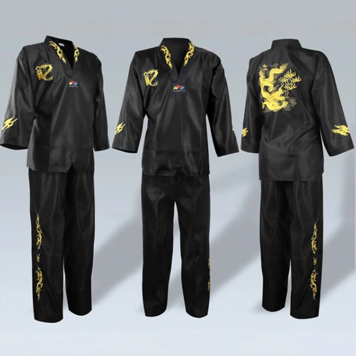 

WTF Embroidery Dragon Taekwondo Uniform Sports Training Suits Adults Children Karate Clothes Martial arts Competition Dobok