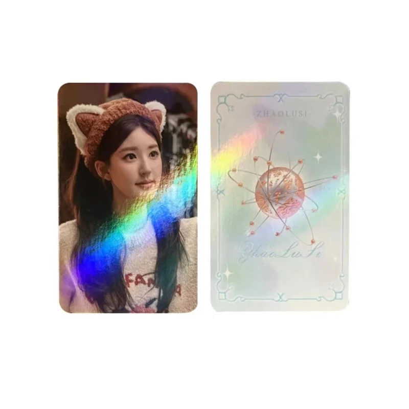 Imagem -03 - Conjunto Kpop Álbum Dois Queda Cartão Laser Misamo Lomo Cartão Foto Momo Sana Nayeon Namai Nam Glitter Cartão Postal Coletor Cartão 50 Peças