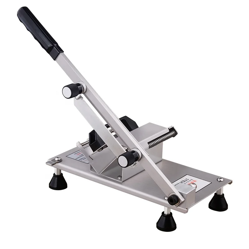 

Stainless Steel Manual Hand Frozen Pork Beacon Beef Meat Slice Cutter Slicer Making Machine