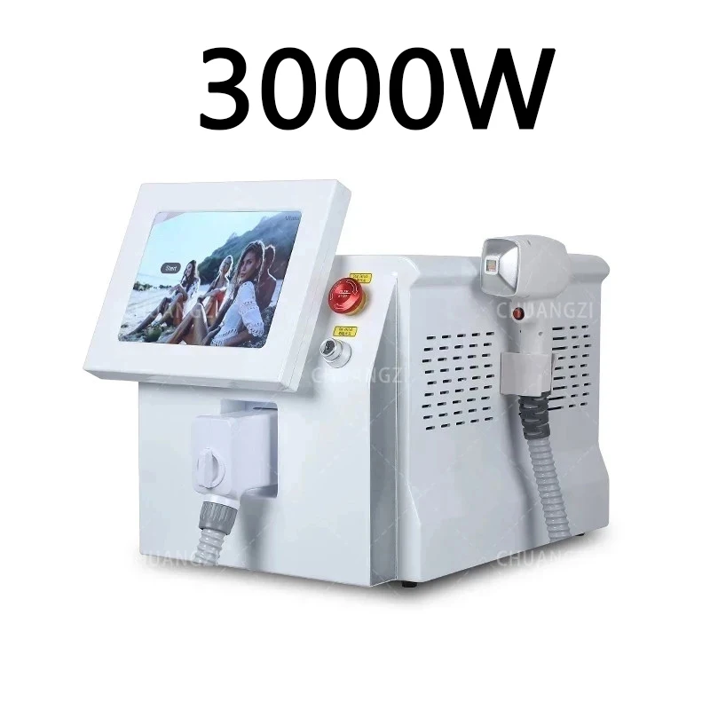 3000W 808 Diodo Laser SHR Macchina per la depilazione Raffreddamento a ghiaccio Depilazione permanente indolore Raffreddamento a ghiaccio Dispositivo di bellezza professionale