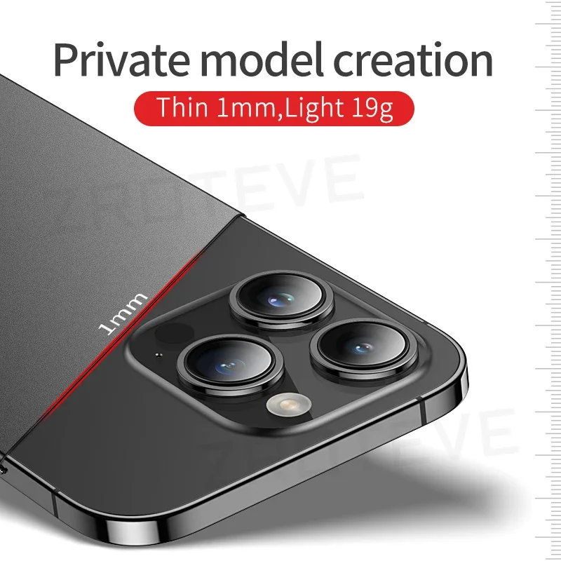 For iPhone16 Pro Max Case ZROTEVE Luxury Slim Matte Hard PC Cover For iPhone 16 15 14 11 12 13 Mini iPhone15 Plus SE Phone Cases