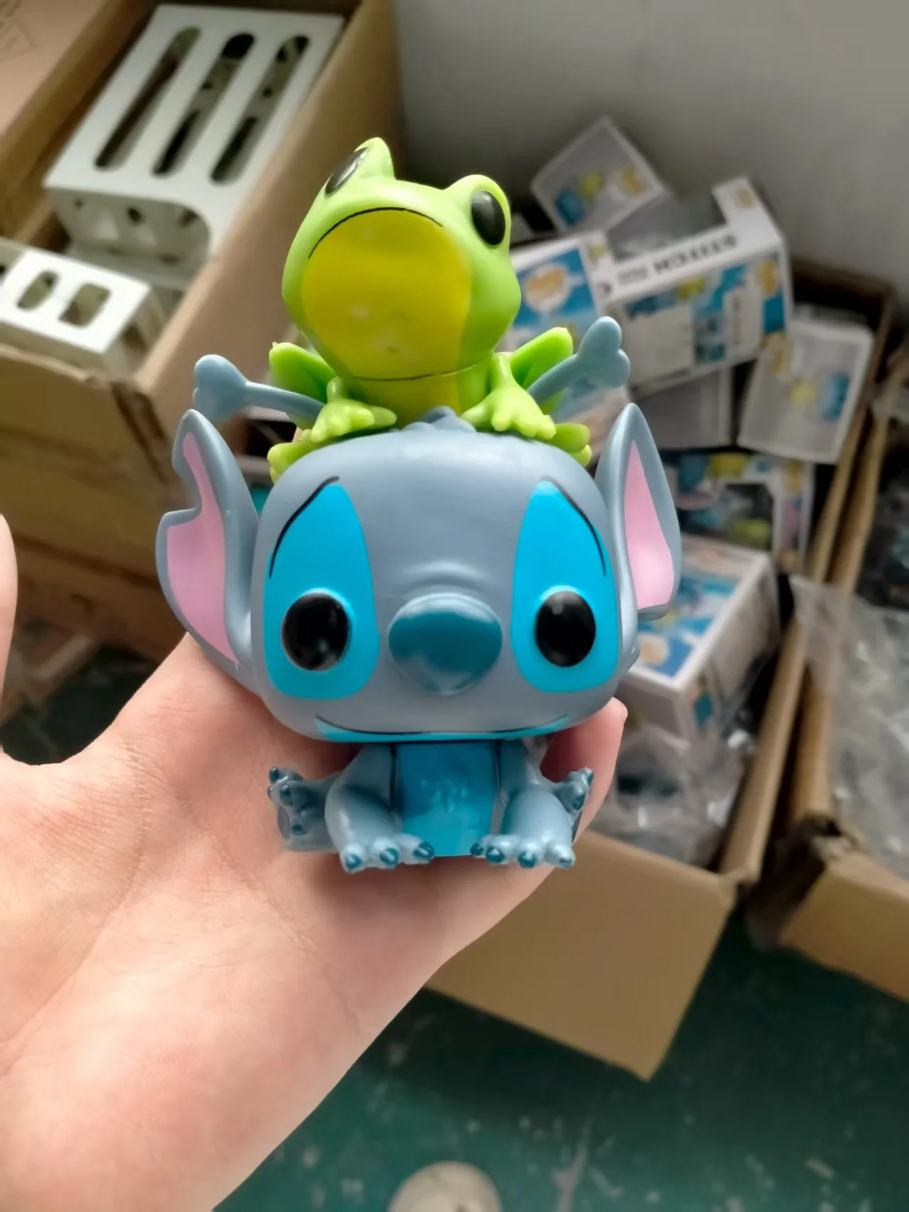 Figura de acción de Stitch de anime navideño, juguete coleccionable, decoración para pasteles y cumpleaños