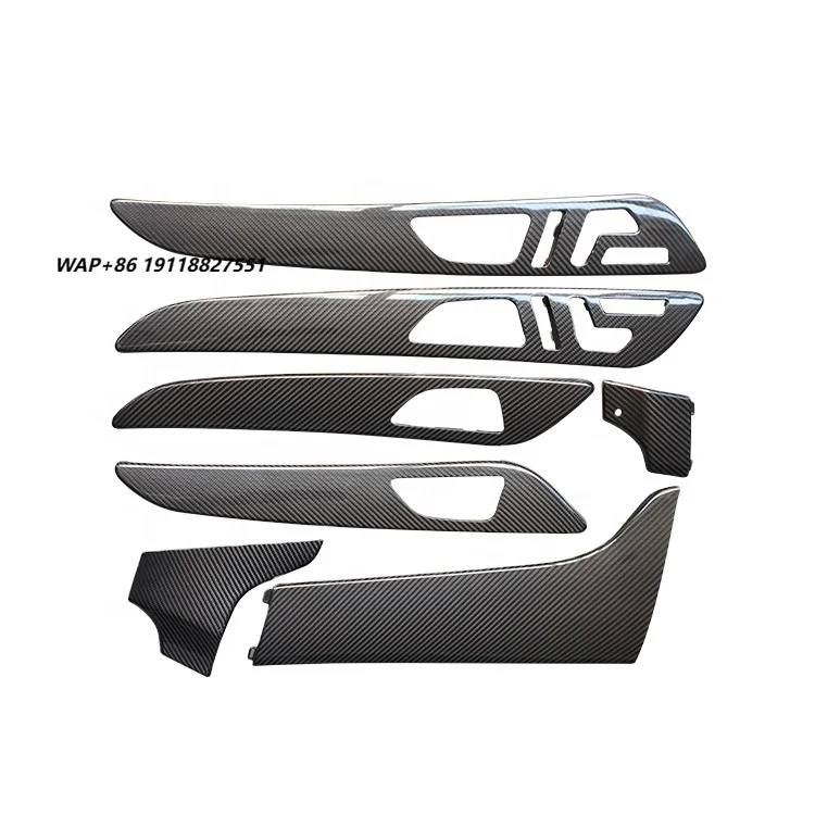 

Gle Replacement Style Carbon Fiber Car Interior Kits Dashboard Panel Door Handle Cover for GLE High Version