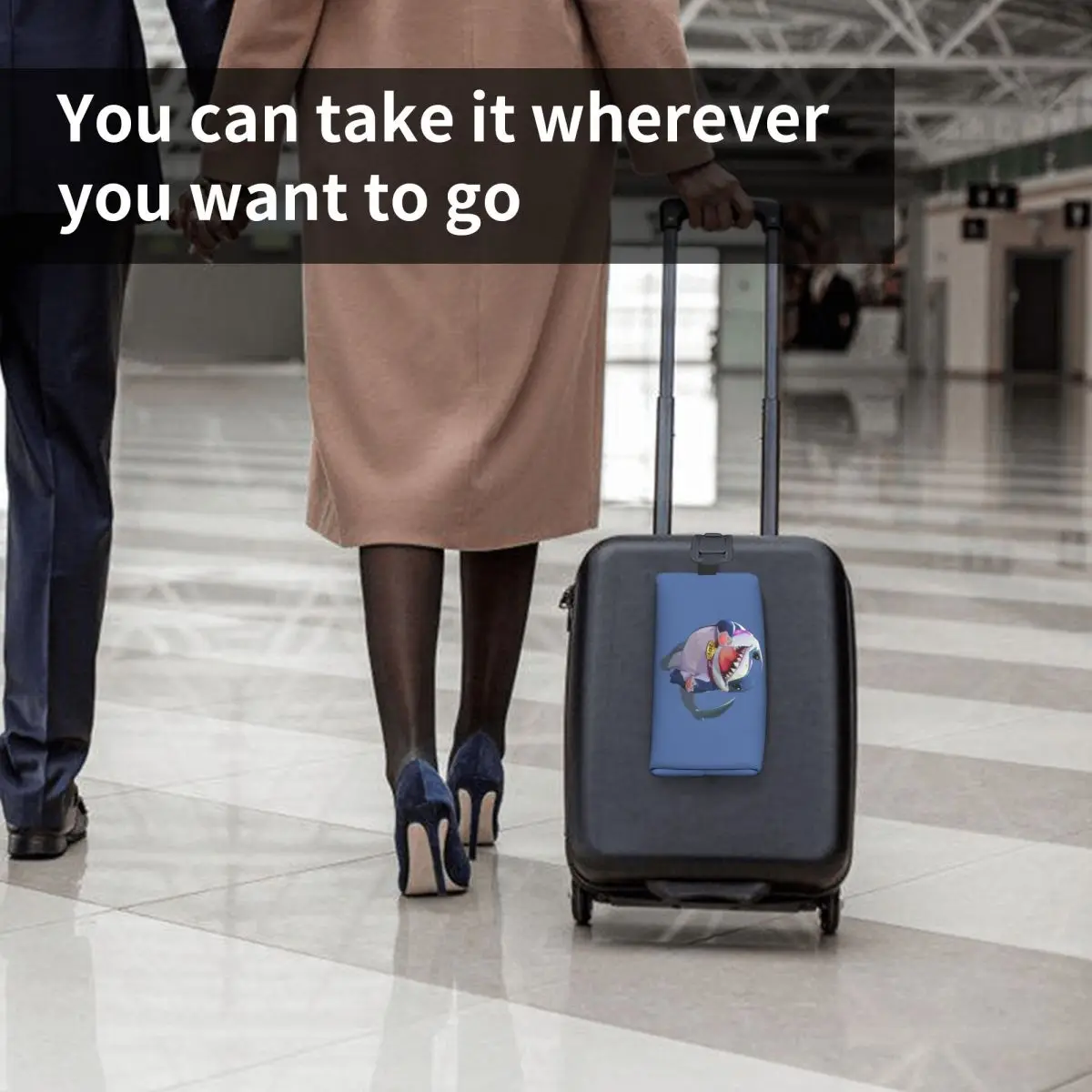 حقيبة مكياج جيف ذا لاند شارك، منظم مستحضرات التجميل، مجموعة أدوات التخزين، حقيبة مستحضرات التجميل للنساء، مقلمة للسفر