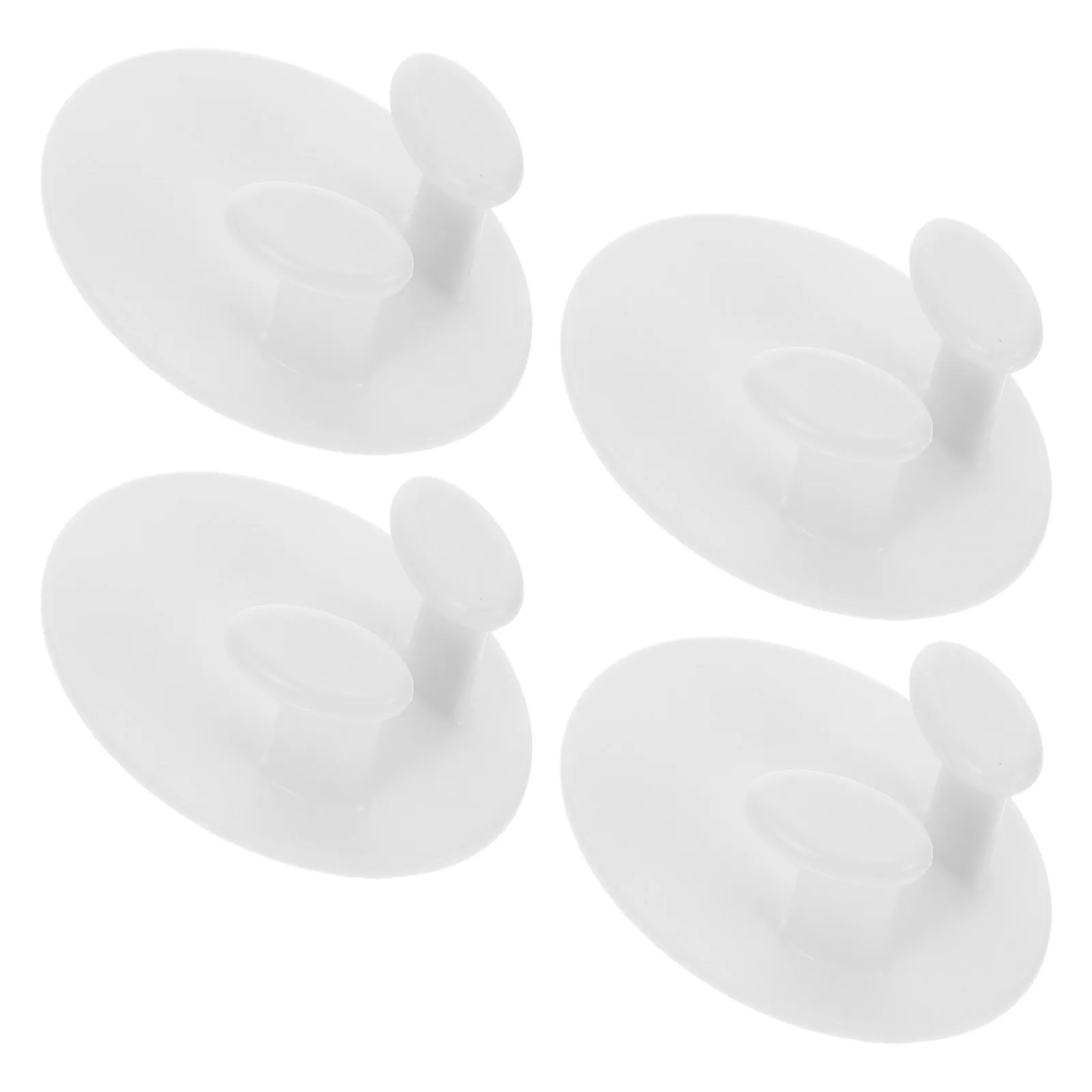 

4 pcs Adhesive Socket Hook Plug Hangers Multifunctional Plug Cable Organizer Holder For Cord Key Towel White Durable Easy Use