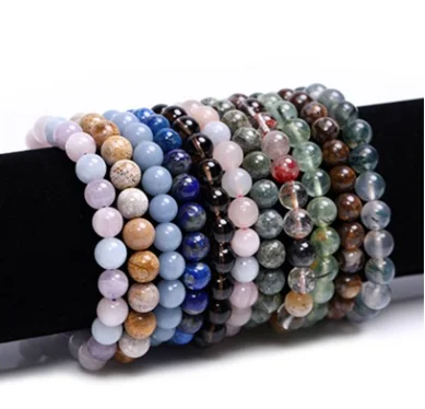 

Ruberthen New Link for 4 MM Natural Gemstone Bracelet Set