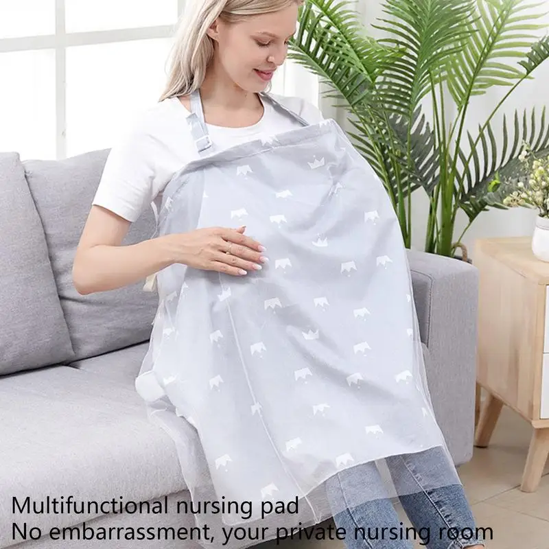 Breathable Cotton Privacy Breastfeeding Apron Baby Feeding Nursing Covers Adjustable Nursing Apron Outdoor Mother Nursing Cloth