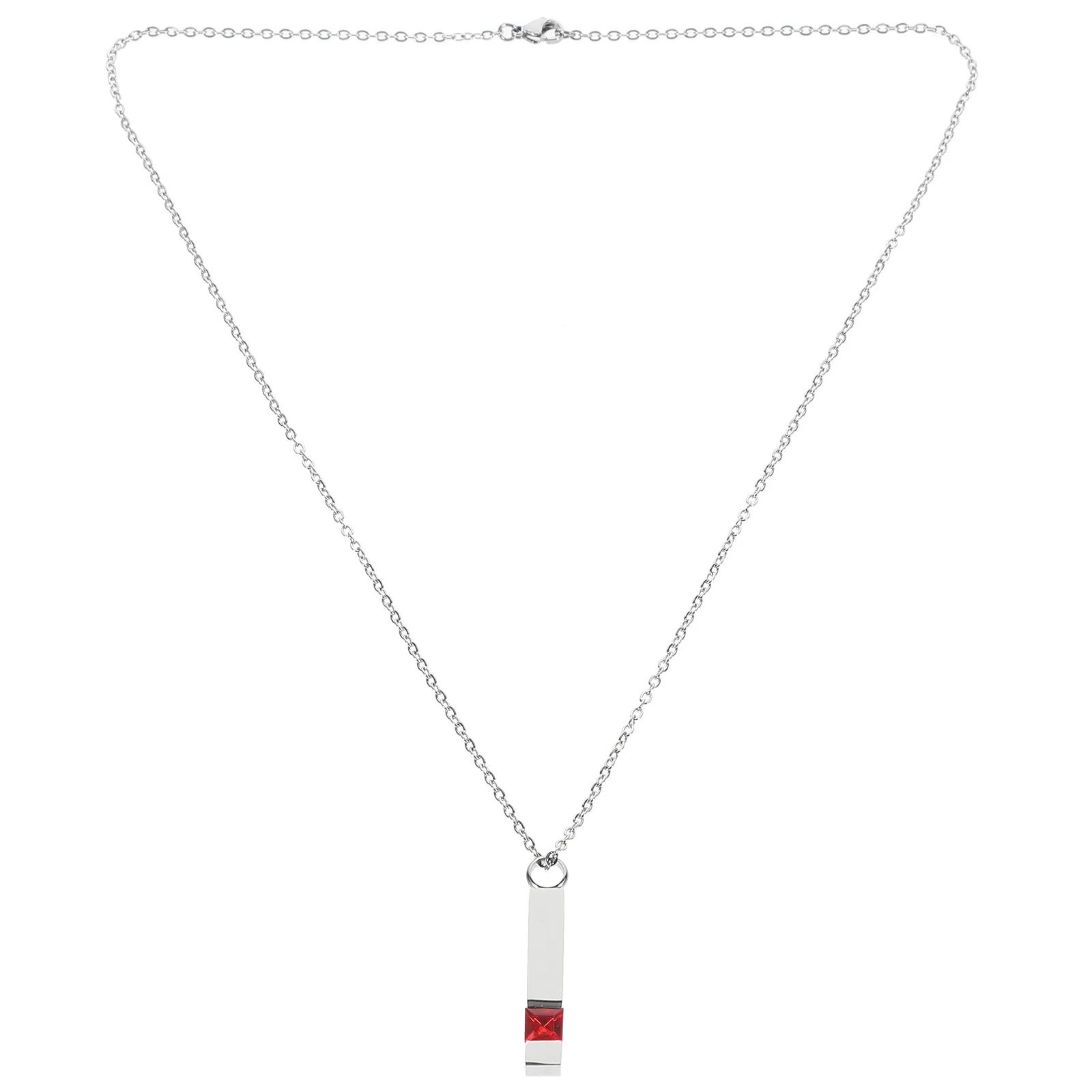

Stainless Steel Ashes Necklace Urn Open Pendant Silver January Birthstone Keepsake Memorial Storage Cremation Box Human Ashes