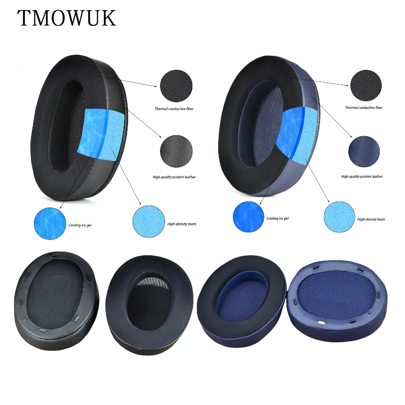 For Sony Ear Pads WH-XB910N XB910N Headphones Headset Cap Ear Sponge Earmuffs Repairing Parts