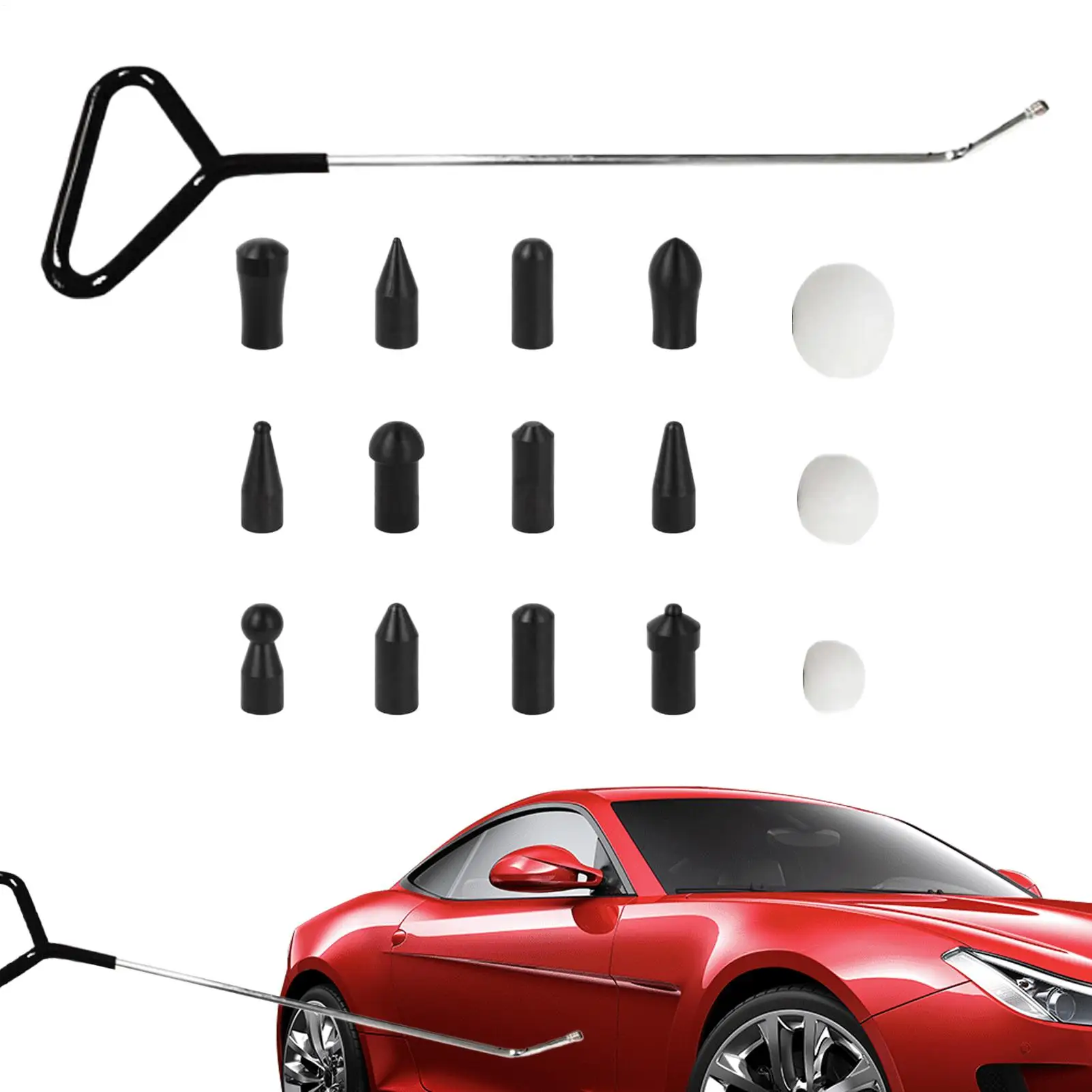 

Dent Repair Kit For Vehicles 3 Pieces Removal Extractors Dent Repair Puller For Truck Trailer SUV RV Vehicle Door Damage