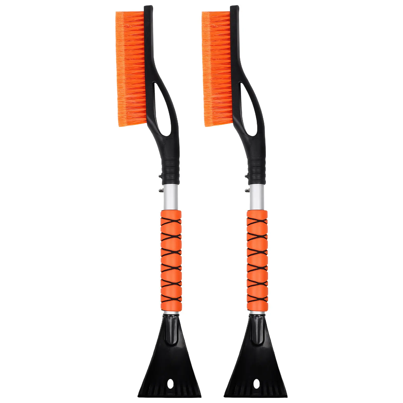 

2Pcs Car Ice Scraper Extendable Snow Remover Durable Snow Removal Device for Windshield Window Truck Truck Accessories for Men