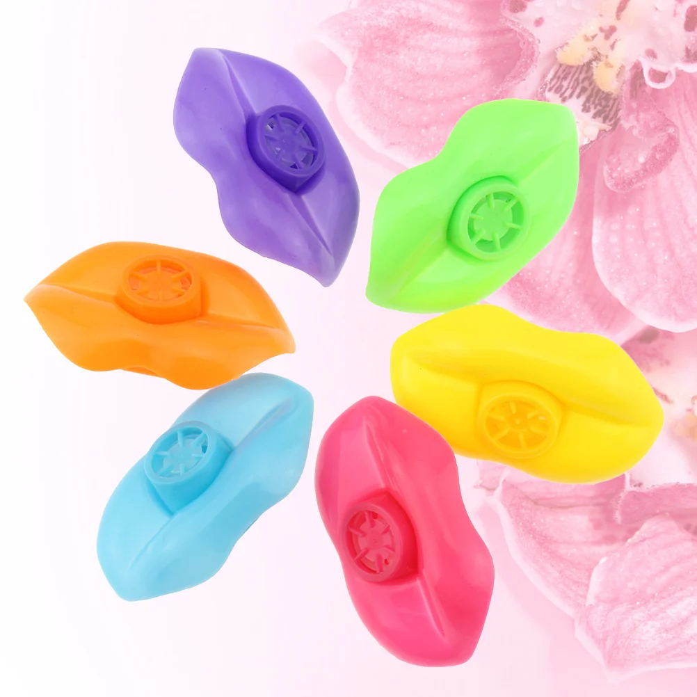 

30pcs Lip Design Whistles Funny Plastic Whistles Creative Whistles Kids Toy Birthday Gifts (Mixed Color)