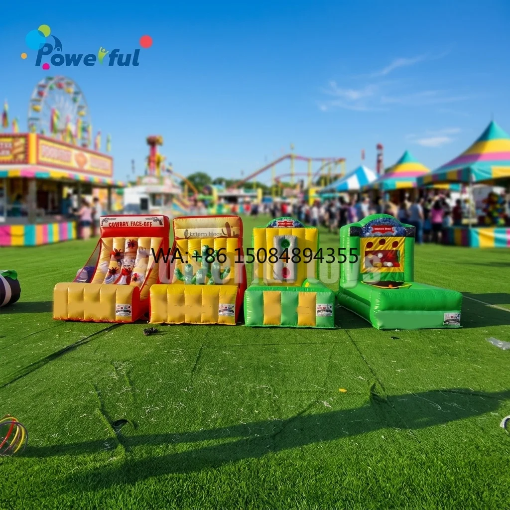Outdoor Grand Carnival Game Inflatable Games  Custom Inflatable Carnival Game Booth