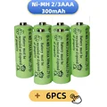 300mah 6pcs