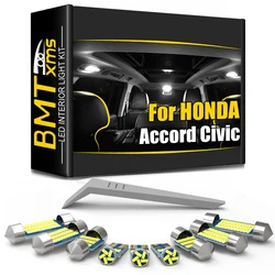 BMTxms Canbus LED Interior Light For Honda Accord Civic 5 6 7 8 9 10 EG EK 3D 4D 5D 10th 1992-2021 2005 2006 2010 2012 2015 2018