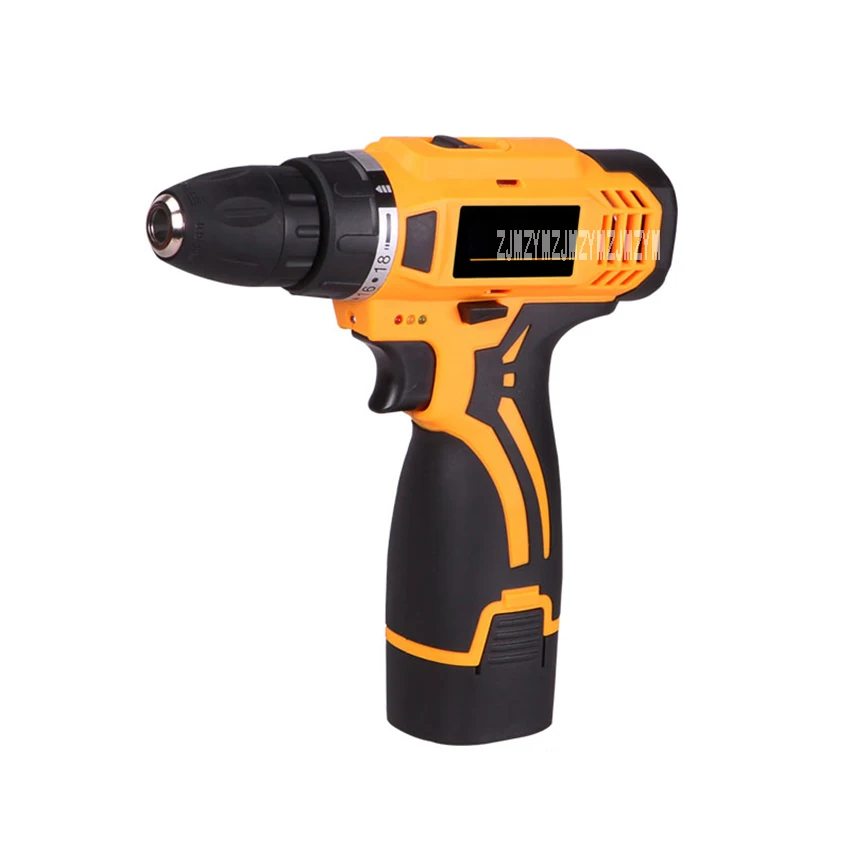 

J05-18V Electric Drill Power Tools Household Electric Screwdriver Drill 2-speed 18V Lithium Battery Rechargeable Cordless Drill