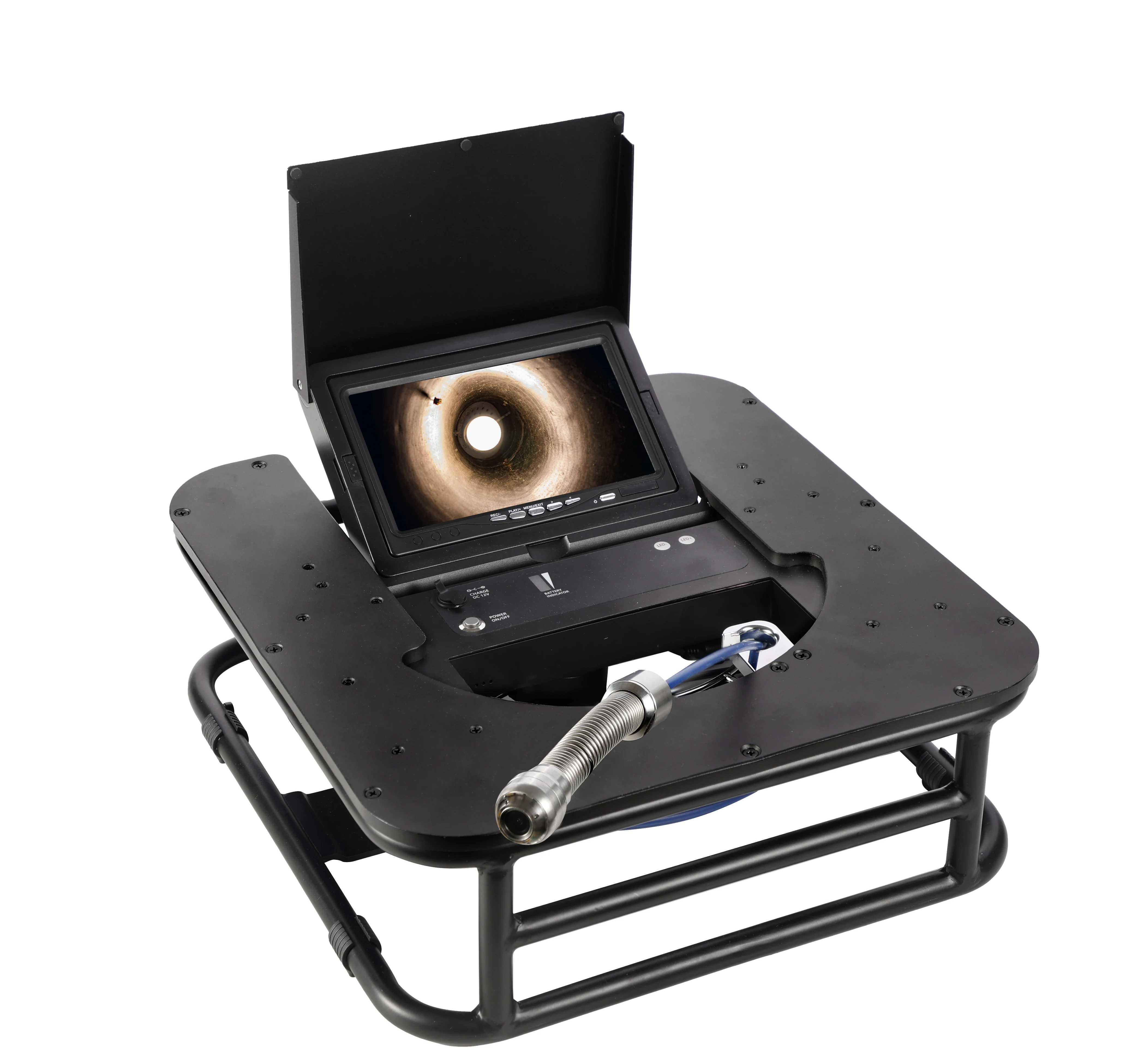 1080P 7 Inch 20M Cable Sewer Pipe Inspection Camera With 25mm Endoscope Camera Head