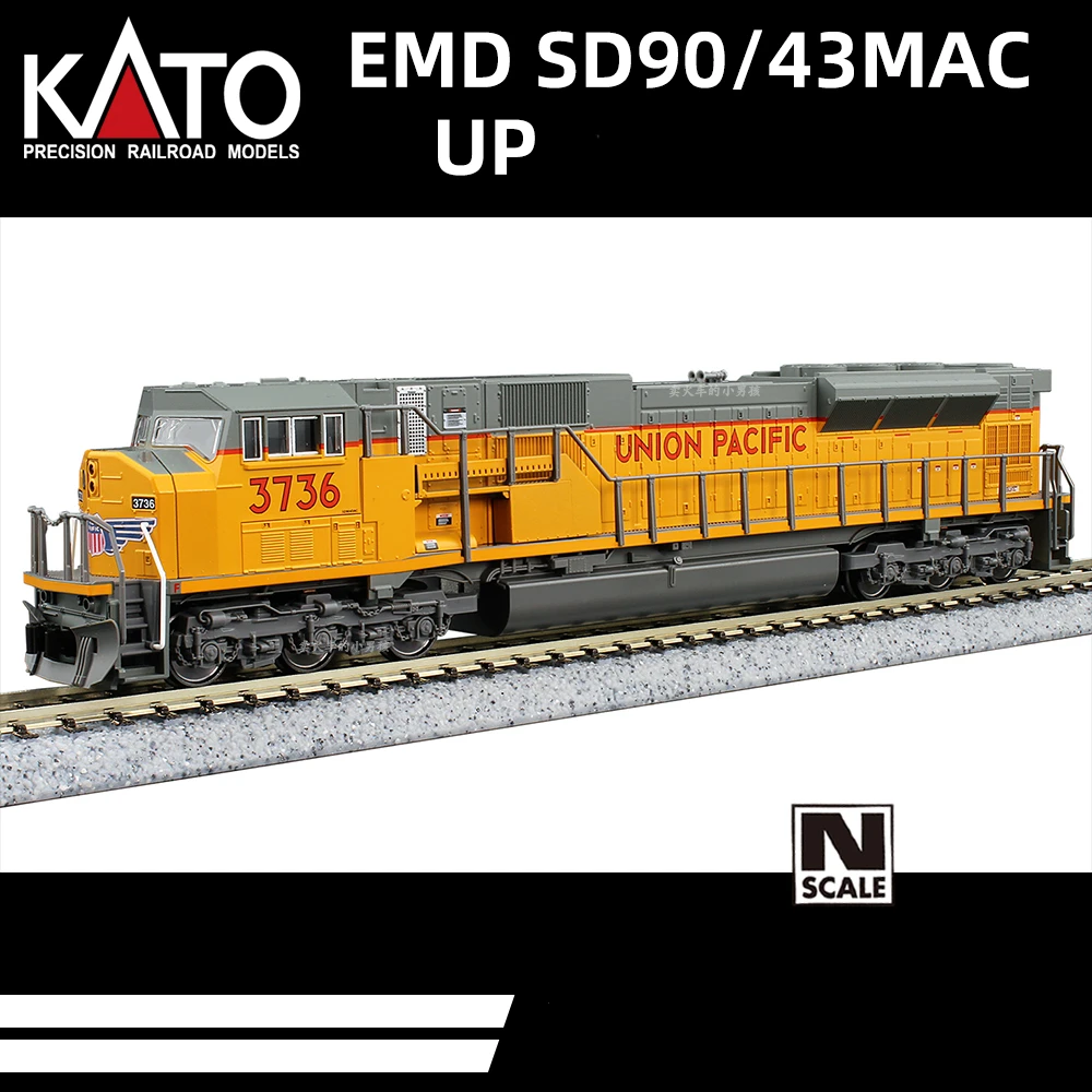 KATO N Scale Train Model 3736 3750 EMD SD90/43MAC UP Diesel Locomotive Train Model Toy Gift