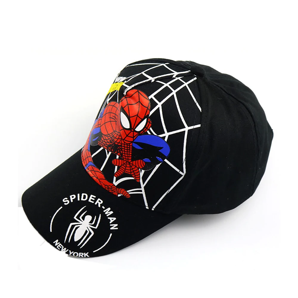 Superbohater Spiderman czapka z daszkiem moda na co dzień krem ​​do opalania kaczka kapelusz z językiem nadruk pająka dzieci akcesoria Cosplay nakrycia głowy czapka przeciwsłoneczna