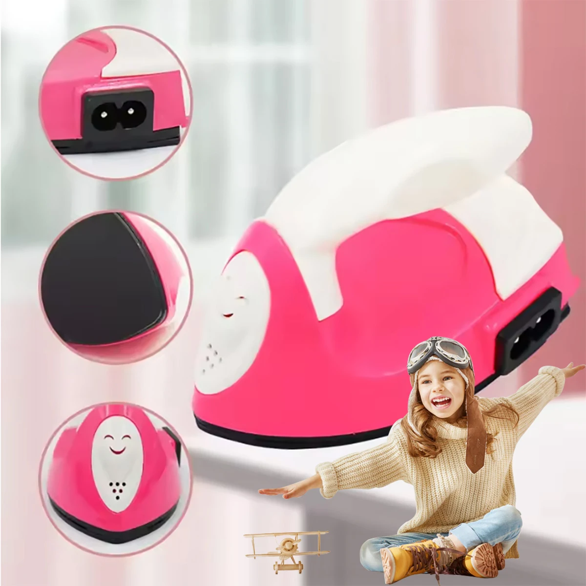 1pc  Multifunctional child-friendly steam iron, suitable for creative projects and safe use-ideal mini iron