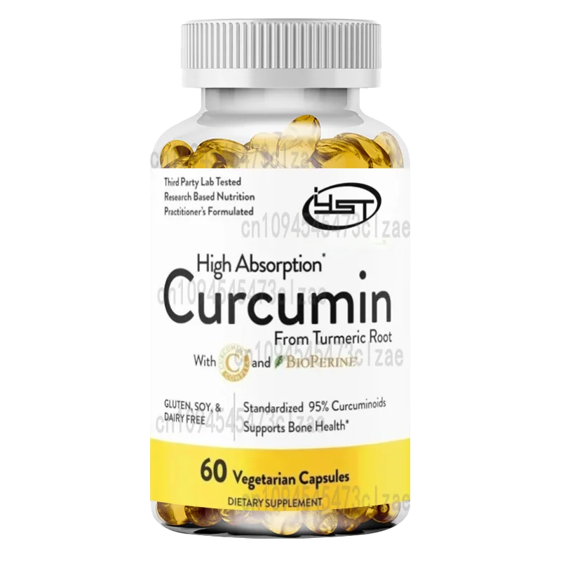 

Curcumin C3 Complex and BioPerine 60 Capsules - Standardized 95% Curcumin Supports Bone Health
