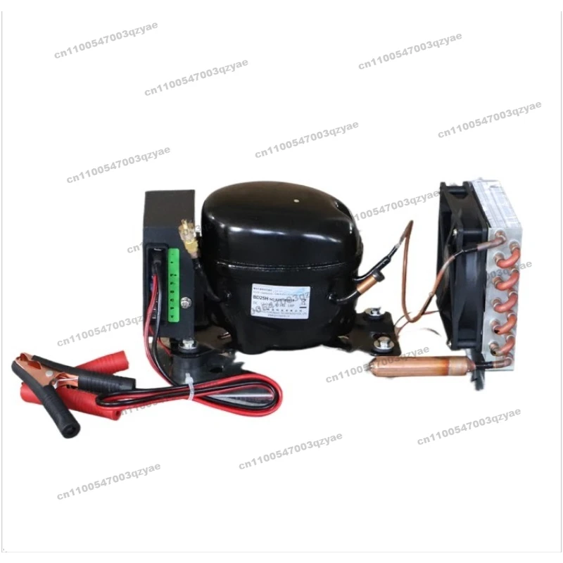 For BD25HC DC Compressor Unit Vehicle Refrigerator Freezer Refrigeration Unit Condensing Unit DC12V24V48V