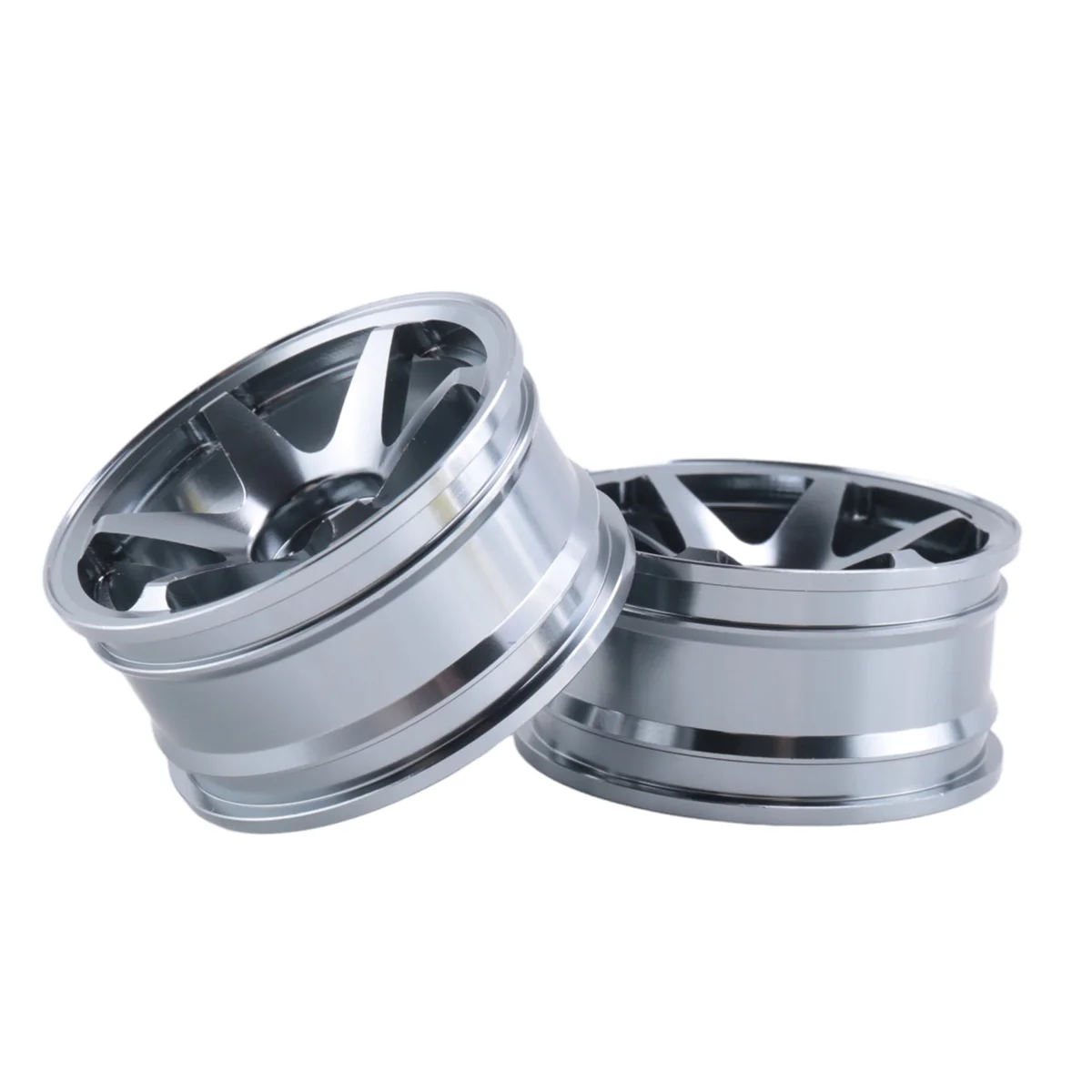 4P Aluminum Alloy6 Spoke Wheel Rim for RC 1/10 On-Road 1052 Drift Sakura TE37+,Grey