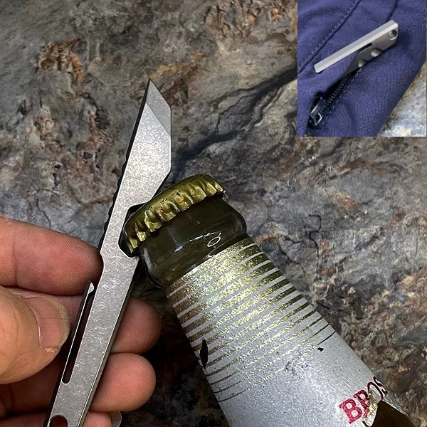 NEW Multi Functional Titanium Alloy Pry Bar EDC Portable Outdoor Camping Emergency Self-defense Tool