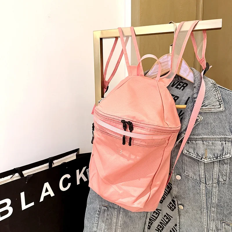 

2024 Korean Fashion Backpacks Waterproof Nylon Cloth Bag Large Capacity Commuting Backpacks Schoolbags Mochilas