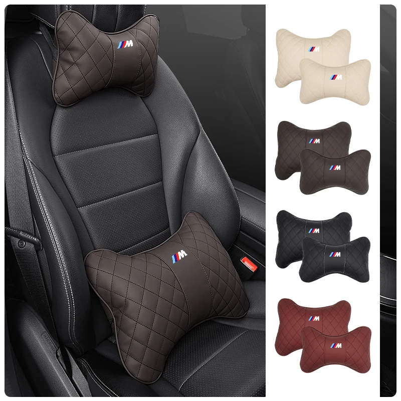 Car Headrest Neck Cushion Lumbar Support Pillow For BMW X1 X2 X3 X4 X5 X6 X7 G20 G30 6GT E46 E90 E60 F10 E39 E36 F20 E87 E70 E91