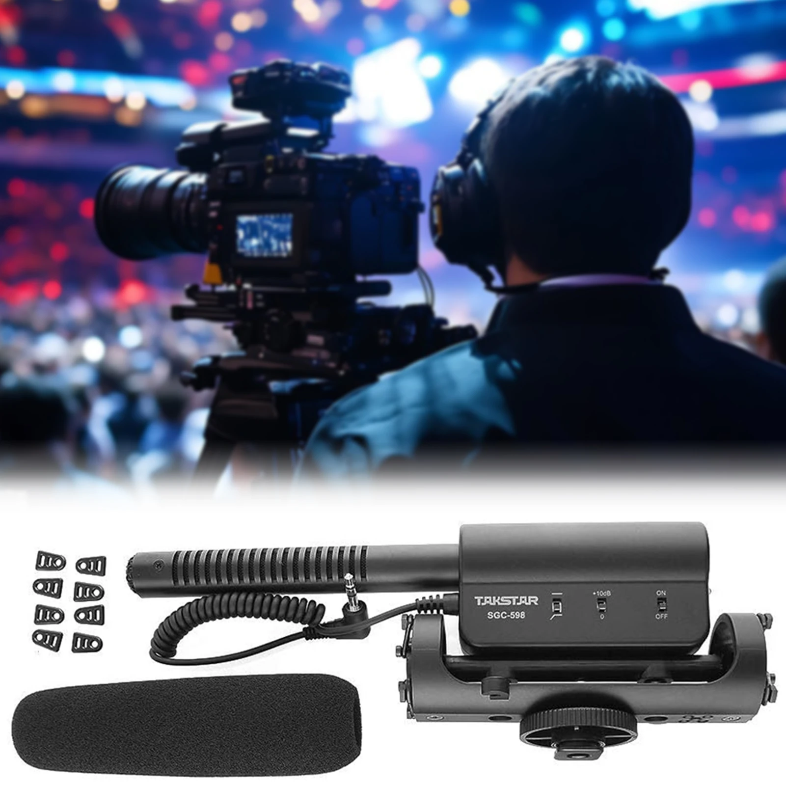 

Condenser Photography Interview Recording Microphone Superior AudioS Quality For Recording