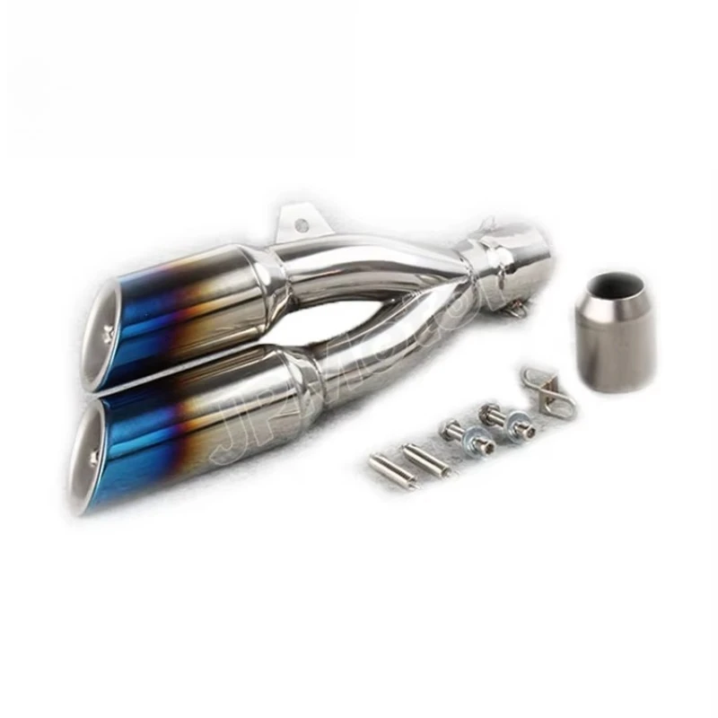 

STLF Motor Stree Bike Motorcycle New Universal Dual Exhaust Muffler Motorcycle