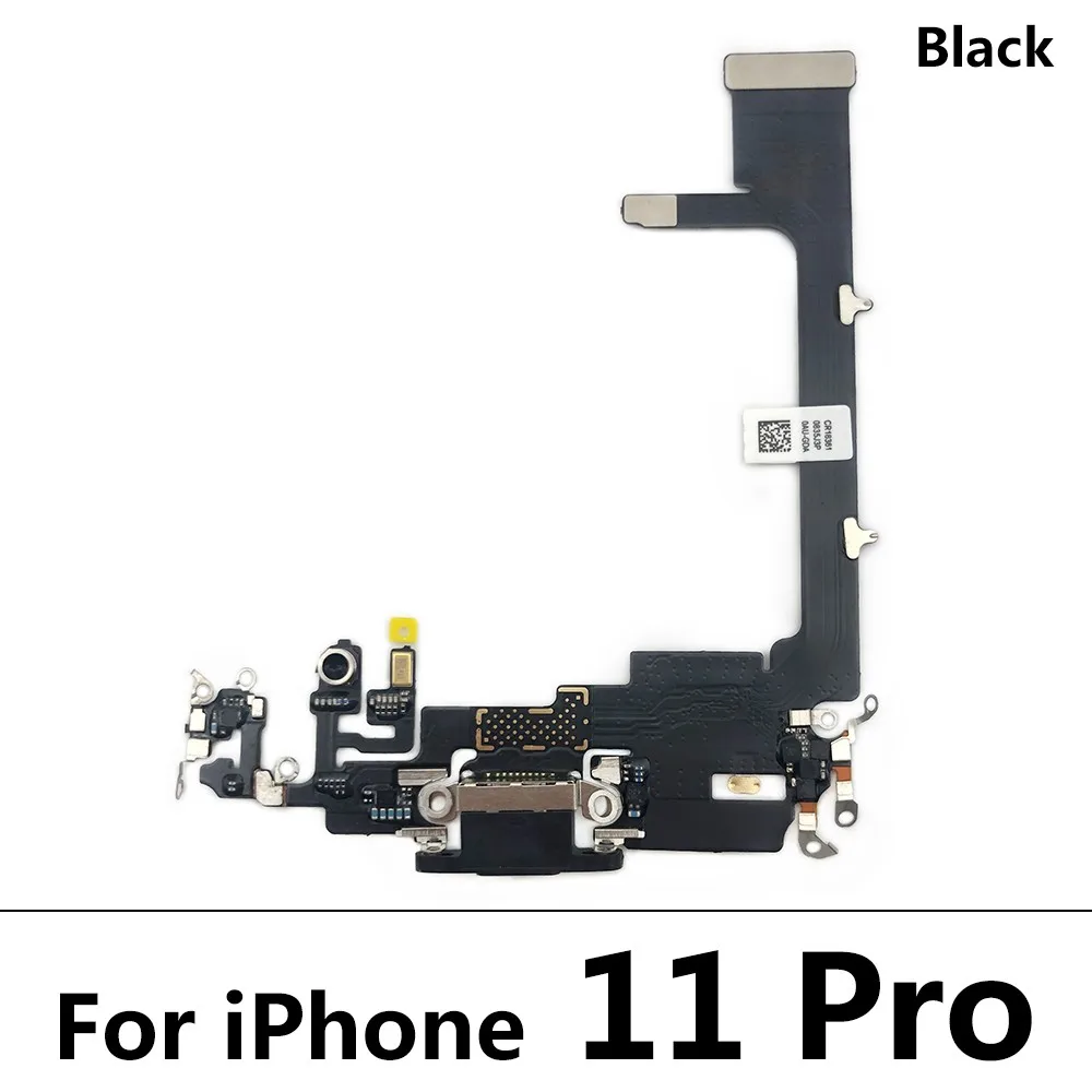 USB Charging Charger Port Flex Cable For iPhone 11 12 13 Pro Max Dock Connector With Microphone IC Ribbon Replacement Parts