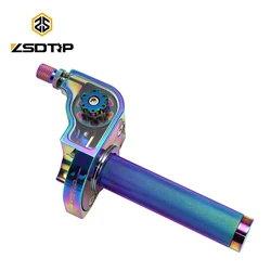 ZSDTRP 22mm CNC Aluminum Multicolor Accelerator Throttle Twist Grips Handlebars