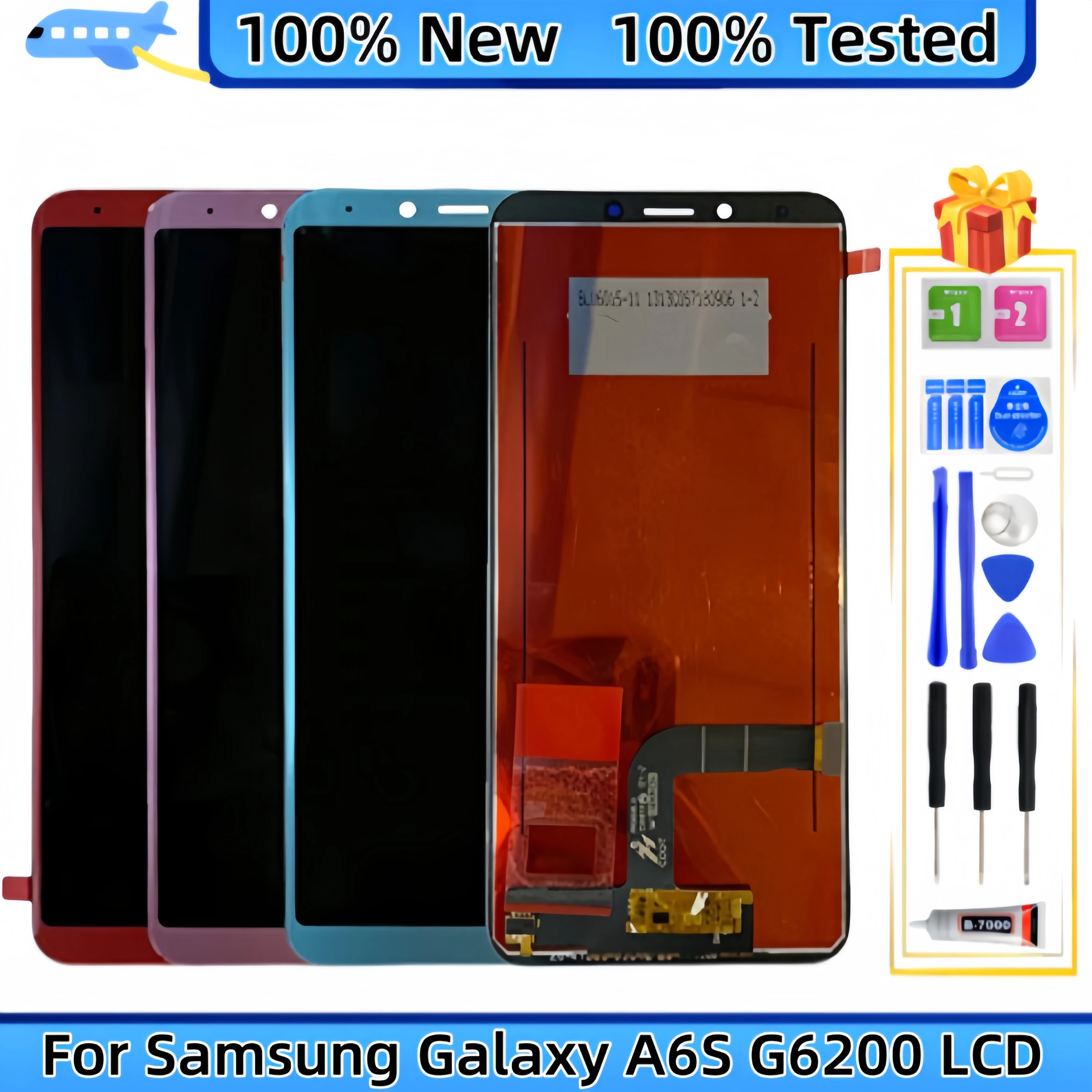 LCD Display Touch Screen Digitizer Assembly Replacement, Samsung Galaxy A6S G6200 SM-G6200F