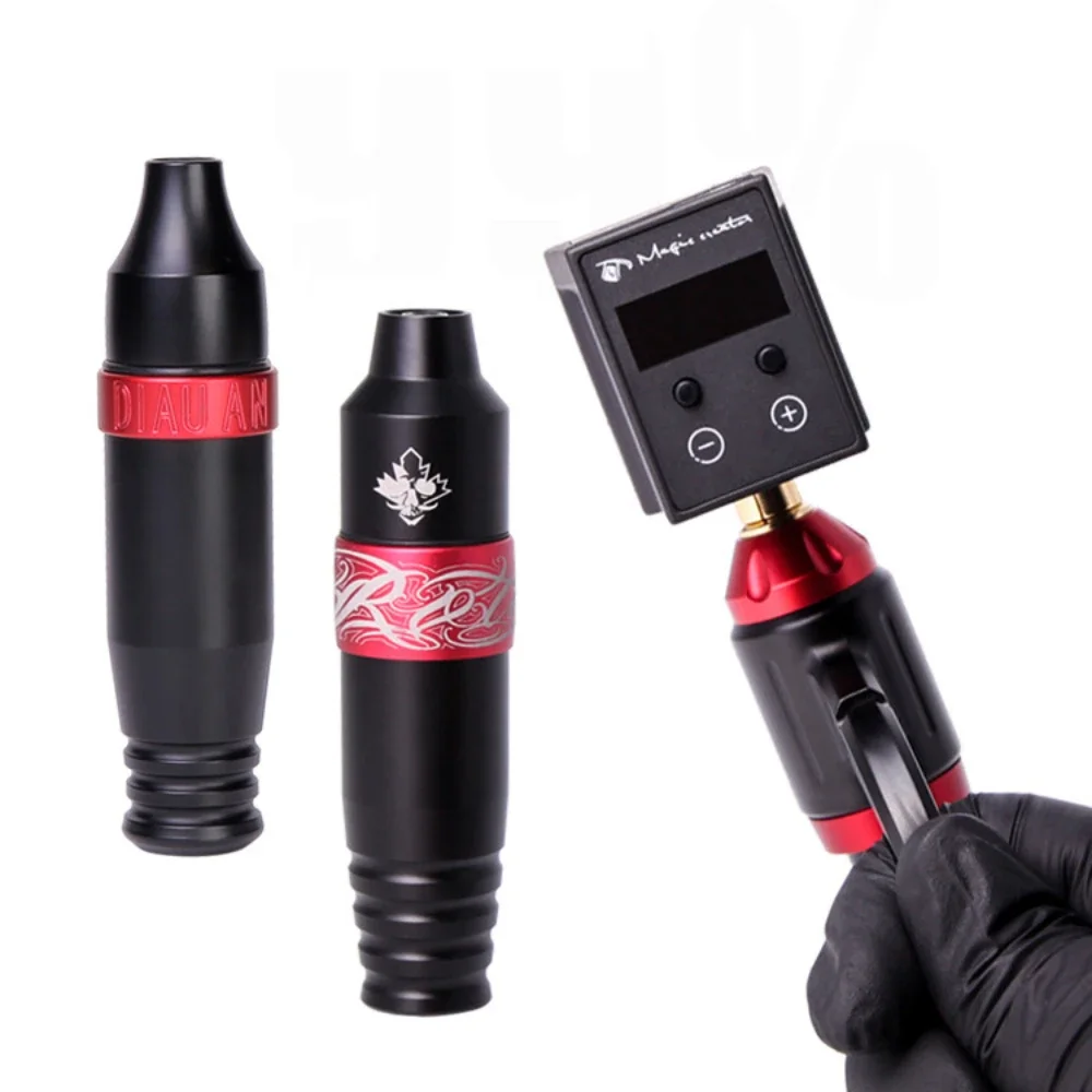 Nueva Mini fuente de alimentación inalámbrica para tatuaje, interfaz RCA DC, pluma de tatuaje profesional, Motor, ametralladora, fuente de alimentación de bajo consumo