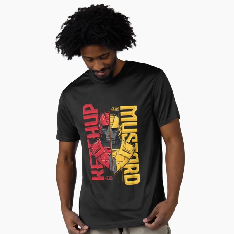 

Vintage 90's Mortal Kombat Ketchup & Mustard Gift tshirt for gamer 100% cotton Short Sleeve Graphic T-Shirt All size tops S-6XL