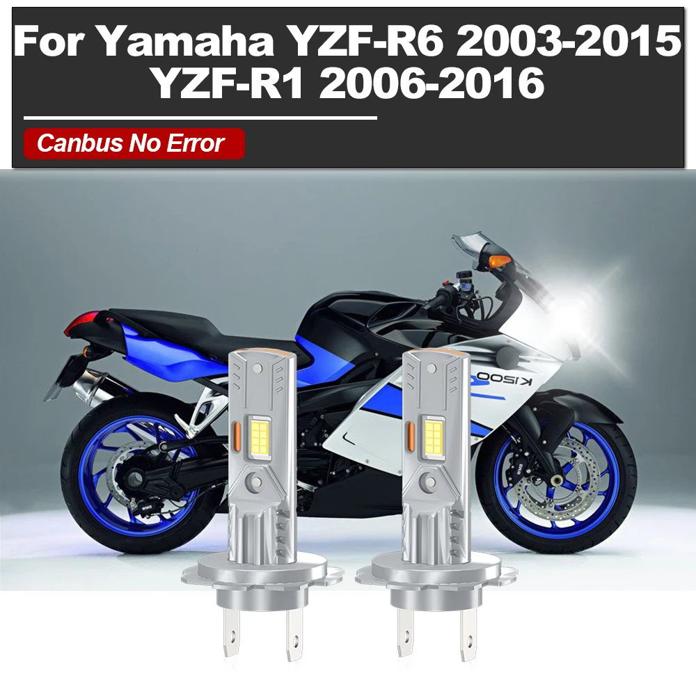 

20000LM Moto Headlight 120W Motorcycle LED Lights Bulbs 6000K 12V For Yamaha YZF-R6 2003-2015 YZF-R1 2006-2013 2014 2015 2016