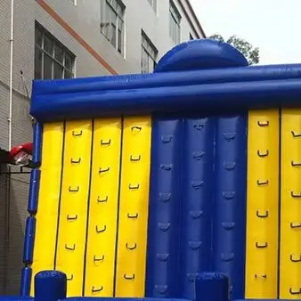 

Надувная стена для скалолазания на открытом воздухе, забавные детские надувные настенные игры для скалолазания