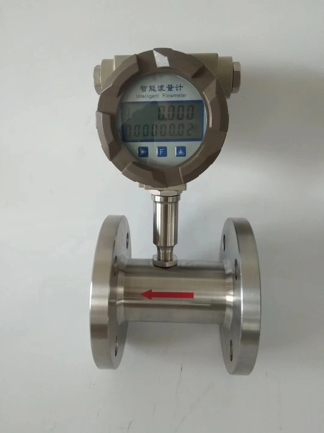 LCD Display Digital Air CO2 Vortex Flowmeter Steam Liquid Water Flow Meter