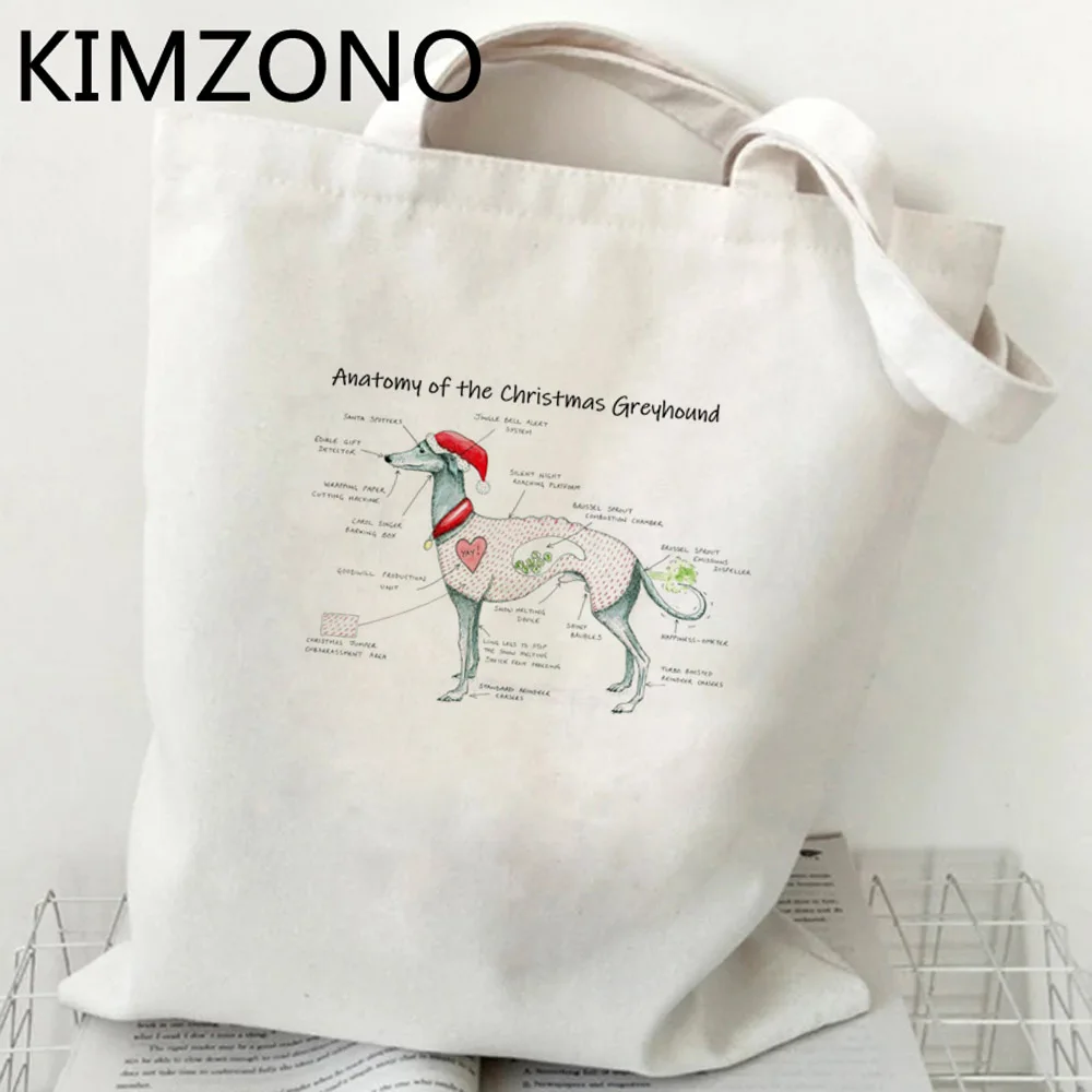 Greyhound shopping bag bolsas de tela grocery shopper bolsa eco bag foldable fabric bolsas reutilizables reciclaje sac toile