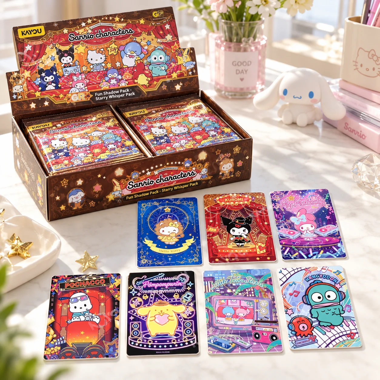Kayou Sanrio Characters Official Licensed Collectible Cards Fun Shadow Pack Vol 3 Star Rustle Whisper Souvenir