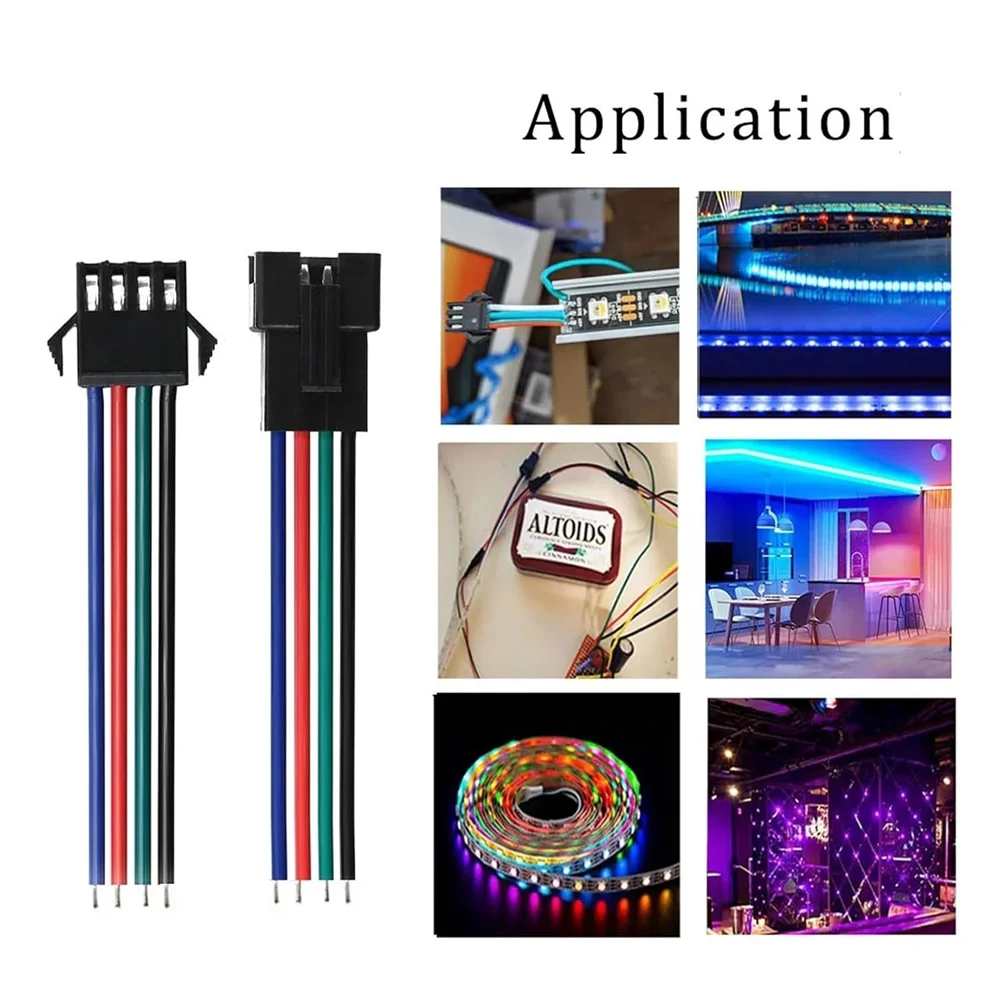 2Pin 3Pin 4Pin 5Pin 6Pin Led JST Connector Male/Female Wire Connector Led Strip Plug Connector Wire Cable for Led Light Driver