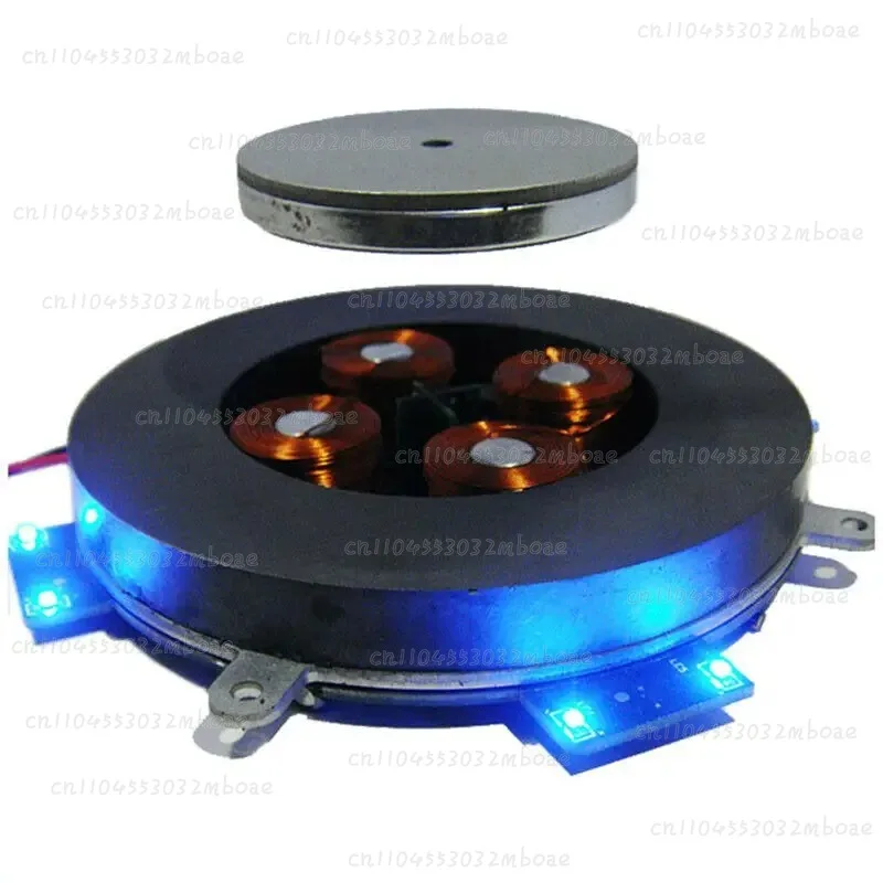 Analog Circuit Magnetic Suspension Kit, 500g Bearing Magnetic Levitation Core Module Equipped with LED & Power Adapter