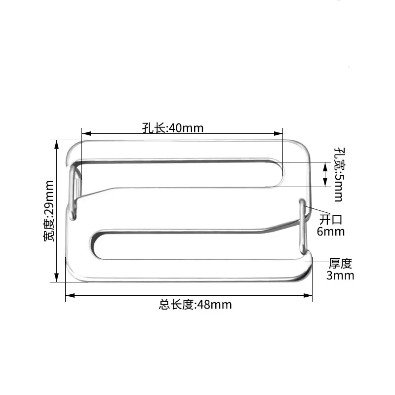 5 Stück Aluminium Metall Verstellbare Schnallenverschlüsse für Rucksack DIY Handwerk Gürtel Taschen Riemen – Detail 6