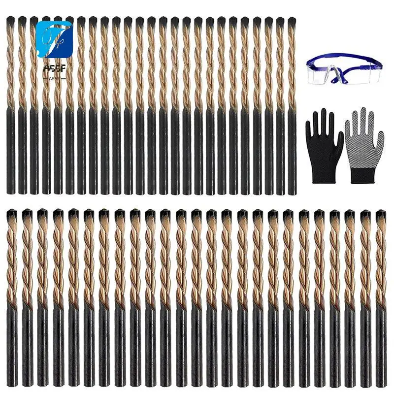 

A55F-50 PCS Drywall Bit,1/8" & 5/32" Drywall Guide Point Cutting Router Bits Tool For Drywall Woodworking Use With Spiral Saw